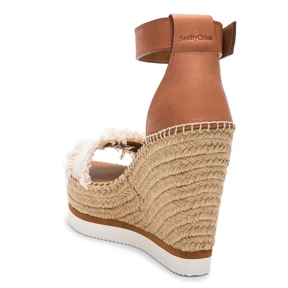 NWOT See by Chloe Glyn Frayed Wedges - Picture 7 of 16